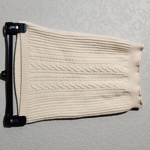 Shein Shirt Womens Size S Tube Top Cable Knit Sweater Off White